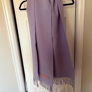 Acne studios Lavender wool oversized Scarf with Fringe